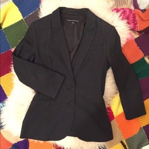 French Connection 3/4 Sleeve Navy Blazer